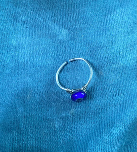 16g evil eye nose ring